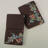 Carnet de notes A7 vintage en fibres végétales recyclées, reliure spirale, pour thé en vrac et infusions, format portable, idéal comme cadeau