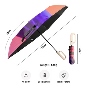 Ultra Compact Gift Idea Design Black UV Umbrella Pocket Folding Umbrella for Women Men Rainy Season - Product Image 2