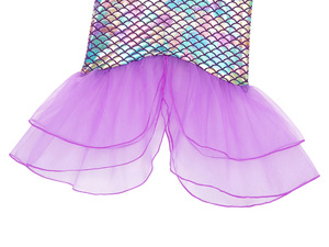 Fancy Summer Kids Little Mermaid Ariel Dress up <span class=keywords><strong>Ropa</strong></span> <span class=keywords><strong>de</strong></span> cumpleaños <span class=keywords><strong>para</strong></span> niños Princess Baby Girls Costume Set con accesorios <span class=keywords><strong>de</strong></span> peluca - Product Image 5