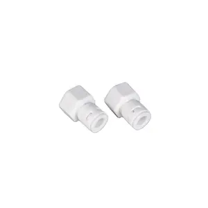 Conector de alta calidad 1/4 y 1/8 pulgadas rosca interna presión POM hembra acoplador conector purificador de agua plástico puro