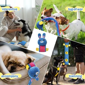 Juguetes de Peluche Interactivos para Perros con Sonido, Dispensador de Premios para Alivio del Estrés, Entrenamiento y Búsqueda de Alimentos - Product Image 4