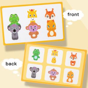 Fine Motor Sorting <b>Games</b> Sensory Fidget Toy <b>Gift</b> Safe Rubber Animal Figures Matching Toys Set - Product Image 6