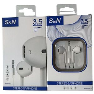 หูฟังสเตอริโอ S&N แบบเสียบ 3.5 มม. พร้อมไมโครโฟนสำหรับโทรศัพท์มือถือ - Product Image 1