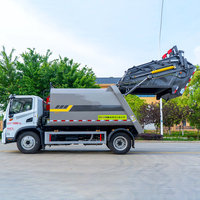 Camion benne compacteur de déchets 4x2 avec boîte de vitesses manuelle, pour l'exploitation minière et le compactage lourd, vente en gros d'usine