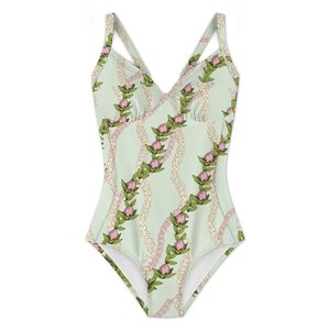 Costume intero da donna alla moda hawaiano Puakenikeni Lei Island, con schiena incrociata, sexy, stile streetwear, aderente, ideale per feste - Product Image 3