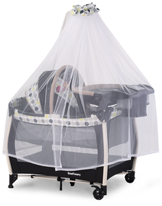 Culla da Viaggio Portatile Pieghevole Multifunzionale per <span class=keywords><strong>Neonati</strong></span>, Lettino da Comodino Grande per Cameretta Bambini e Esterni - Product Image 1
