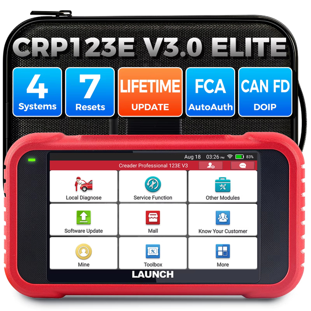 LAUNCH CRP123E V3.0 2026 Diagnostic Scanner Four System Detection Auto Update Repair Magic Convenient