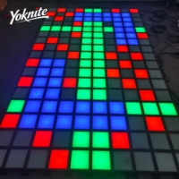 Losetas de Piso Interactivas LED con Sensor de Presión, Personalizables, 30x30cm, para Sala de Juegos Interior
