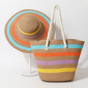 Bolso de <span class=keywords><strong>Playa</strong></span> y Picnic para Mujer Más Vendido - Bolso Tejido Colorido - El Secreto para Lucir con Estilo y Tomar Fotos Increíbles - Product Image 3