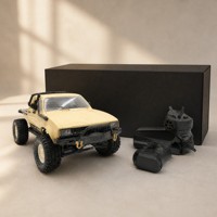 Camionnette télécommandée, échelle 1/16, 4x4, tout-terrain, 2,4 G, voiture électrique en métal avec chargeur - Cadeau pour enfants et garçons