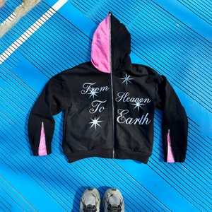 Custom Street Wear High Quality Embroidery logo Heavyweight Cotton Men Hoodies French Terry Full Zip <b>up</b> Hoodies Manufacturer - Product Image 6