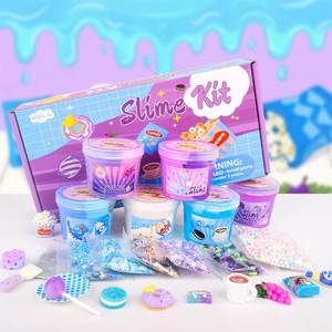 Paquete de Slime Comestible al por Mayor, Seis Contenedores, Consistencias Mixtas, No Tóxico, con Dijes, Ideal para Regalos Escolares y Fiestas - Product Image 4