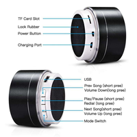 Meilleures ventes, système de cinéma maison portable à prix de gros, mini, avec boîte et câble, haut-parleur sans fil A10 LED en métal