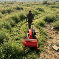 Tondeuse à fléaux autotractée NEXAGROT S860L 15HP, 860mm, à essence, avec transmission 3F+1R