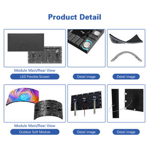 عرض مصنع Jode الأكثر مبيعًا جزء منحني دائرة لينة شاشة عرض <span class=keywords><strong>Led</strong></span> SMD مرنة مزدوجة/جانب واحد حلقة شاشة - Product Image 6