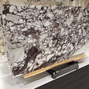 Luxury Modern Dining <strong>Table</strong> Set Italy Calacatta Viola Marble Stone Furniture for Dining Room <strong>with</strong> <strong>Table</strong> <strong>Stool</strong> - Product Image 2
