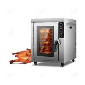 New Stainless Steel Automatic Rotation Bakery Equipment In China High Quality Chicken Oven Roaster With 5 pieces Rotating Basket