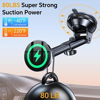 Chargeur de voiture sans fil magnétique OEM avec logo personnalisé, aimant ultra puissant pour tableau de bord, emballage personnalisé à marque privée pour votre entreprise
