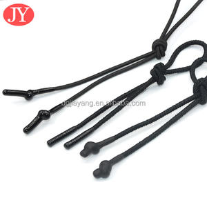 Bungee dentelle 100% Polyester tressé enduit trempage pointe nouage cordon extrémités <span class=keywords><strong>corde</strong></span> élastique pour sweats à capuche sacs maison Textile tissé - Product Image 1