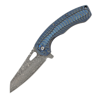 Couteau pliant Bochen New Damascus 2026, 60 HRC, couteau de poche EDC pour l'extérieur avec manche ergonomique coloré pour le camping, vente en gros OEM