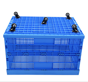 Panier pliable en PP de qualité alimentaire, fabriqué en Chine, pour le stockage et le <span class=keywords><strong>transport</strong></span> de légumes frais, de fruits, de poissons, caisses de manutention, conteneur empilable pour la récolte - Product Image 6