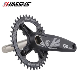 HASSNS 30-42T 170/175mm 1 Corona, Juego <span class=keywords><strong>de</strong></span> Bielas Integrado para <span class=keywords><strong>Bicicleta</strong></span> <span class=keywords><strong>de</strong></span> Montaña, Bielas MTB, Brazos <span class=keywords><strong>de</strong></span> <span class=keywords><strong>Biela</strong></span>, 7-12 Velocidades - Product Image 4