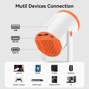 JUNUO El <span class=keywords><strong>Mejor</strong></span> Proyector, Convierte 1 en 8K, Compatible con 720P, 200 Lúmenes Ansi, Allwinner H723, El Primer Proyector Portátil con Diseño de 2 Pulgadas Más Reciente <span class=keywords><strong>del</strong></span> <span class=keywords><strong>Mundo</strong></span> - Product Image 6