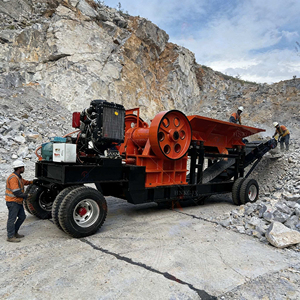 Mesin Penghancur dan Penyaring Batu Mobile Kecil PE400X600 Terbaik Digunakan untuk Penghancuran Batu, Pemecah Batu Kerikil Tipe Jaw Crusher - Product Image 1