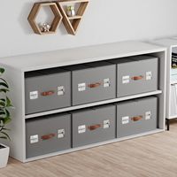 Boîte de rangement rectangulaire multifonction moderne pour vêtements, pliable, pour l'organisation des outils de salle de bain