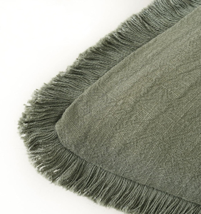 Atacado Linho Fringe Jogue Travesseiro Cobre Modern Cozy Boho Farmhouse Almofada com Técnica Tecida para Hotel Finalidade Decorativa - Product Image 2