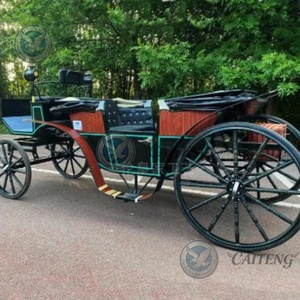Caiteng Marathon <span class=keywords><strong>Sulky</strong></span>, chariot à 4 roues pour poney, charrette de luxe royale, carrosse de mariage Cendrillon, chariot électrique de tourisme Victoria, 6 places - Product Image 2