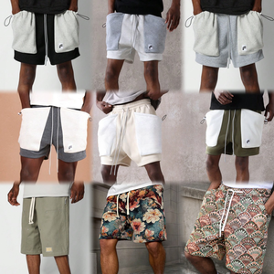 Vente en gros d'articles essentiels de haute qualité pour hommes : Shorts amples de créateur pour la mode urbaine, 100 % coton pur, très demandés - Product Image 6