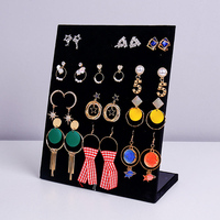 Support de rangement direct en stock, présentoir à bijoux en velours personnalisé pour bracelets, boucles d'oreilles et colliers