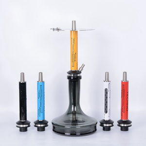Hot Selling Stainless Steel Hookah Digital Storm Narguile <strong>Sisha</strong> with Hookah Silicone Tube Hollow Handle Whole Shisha Set - Product Image 5