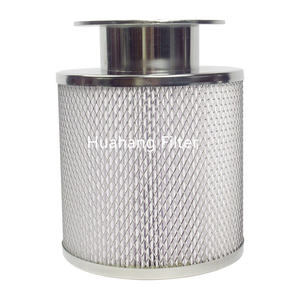 Interface de bride élément de filtre à air personnalisé filtre à air de couvercle d'extrémité en acier inoxydable pour le dépoussiérage - Product Image 1