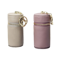 Sac de rangement pour rouge à lèvres en cuir portable mini pour femme, tendance et créatif, avec chaînes, anti-vol, pour l'été