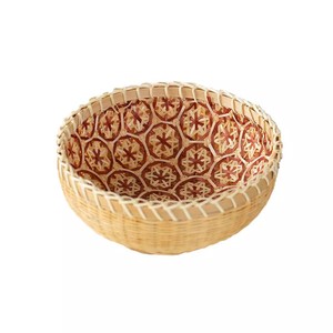Handmade Rattan Woven <b>Baskets</b> Round Traditional <b>Storage</b> For Fruit Steamed Buns Wedding Decorations - Product Image 5