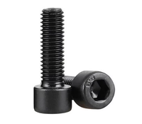 Harga Pabrik DIN912 Soket Cap Head Grade 8.8 Baja Karbon Oksida Hitam M6-M20 Baut Allen Hex untuk Mesin Otomotif