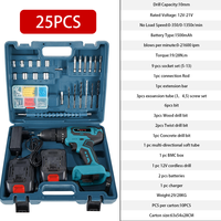 Offre Spéciale d'ensemble d'outils pratiques de construction de site d'entretien de voiture de perceuse électrique portative à piles sans fil