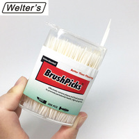 Palillos Dentales Desechables de Gran Capacidad, Color Marfil, 300 Piezas, Certificación EC/ROHS, Contenedor Ovalado Portátil de Plástico para Uso Familiar