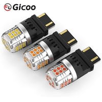 Bombilla LED GICOO P21W BA15S 9W 1000LM IP67 Impermeable 6000K, Lámpara de Señalización para Automóvil 12V, Reequipamiento/Actualización