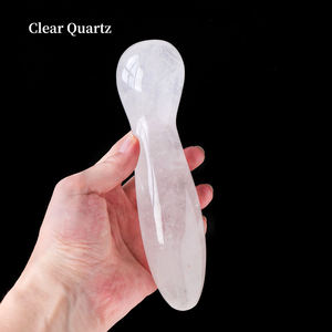 Natürlicher Kristallquarz Polierter Heilstein Edelstein Kristall Yoni Massagestab für Frauen - Product Image 2