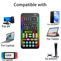 Carte son portable pour diffusion en direct, table de mixage audio, mini-appareil de changement de voix I9 pour ordinateur portable mobile
