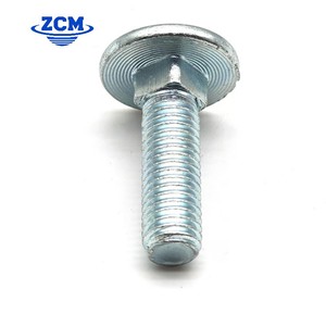 ZChun Carriage <strong>Bolt</strong> Nut M4 M5 M6 <strong>M10</strong> M12 Carbon Steel Plain Finish Round Cup Head Square Neck <strong>Coach</strong> <strong>Bolts</strong> - Product Image 3