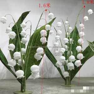 Décoration artificielle de mariage décoration de fond de scène fleur muguet en papier <span class=keywords><strong>géant</strong></span> à vendre - Product Image 1
