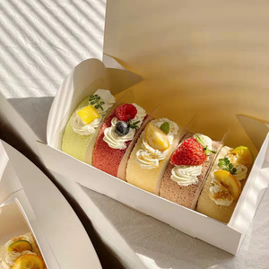 กล่องม้วนเค้กคริสต์มาสกล่องกลมบรรจุสำหรับขนมหวานชายามบ่าย - Product Image 2