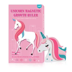 Unicorn Children Size Measure Ruler Kids Room Wall Growth Chart Cartoon Magnetic Height Ruler