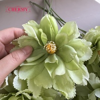 Fleur artificielle en soie DC365 Hibiscus vert clair Pivoine, tige de fleur artificielle pour arrangement floral de mariage, centre de table