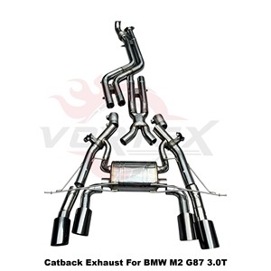 Vortex SS304 Stainless Steel Equal Length Exhaust System for BMW G87 M2 S58 Twin Turbo Valved <b>Kit</b> - Product Image 2