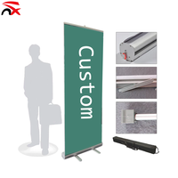 Expositor Enrollable Personalizado, Soporte Retráctil para Banner Enrollable, Banner Enrollable para Ferias Comerciales, Exhibiciones, Publicidad Empresarial